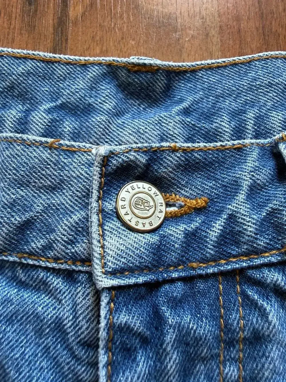 J.Galt Shanghai Vintage Style Blue Denim Relaxed Fit Jeans Size 30x30
